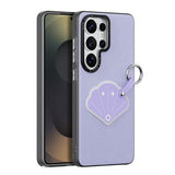 Samsung Galaxy S26 Ultra Dux Ducis Luvy cover med fingerring/håndrem - Lilla / Skal