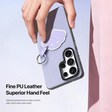Samsung Galaxy S26 Ultra Dux Ducis Luvy cover med fingerring/håndrem - Lilla / Skal
