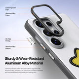 Samsung Galaxy S26 Ultra Dux Ducis Luvy cover med fingerring/håndrem - hvid / stjerne
