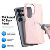 Samsung Galaxy S26 Ultra Dux Ducis Yind Hybrid Cover - MagSafe-kompatibel - Lysepink