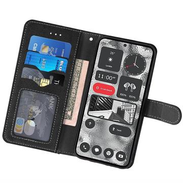 Samsung Galaxy S26 Ultra Elegant retro-pungetui med roterende kortholder - sort
