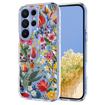 Samsung Galaxy S26 Ultra TPU-cover med blomstermønster - Liljer