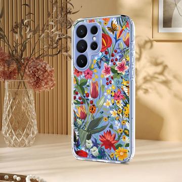 Samsung Galaxy S26 Ultra TPU-cover med blomstermønster - Liljer