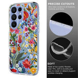 Samsung Galaxy S26 Ultra TPU-cover med blomstermønster - Liljer