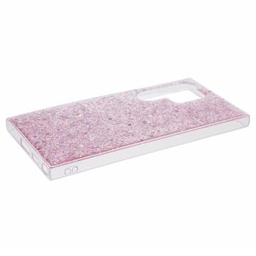 Samsung Galaxy S26 Ultra Glitter Flakes TPU Cover - Pink