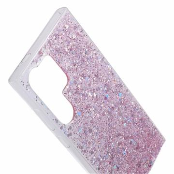 Samsung Galaxy S26 Ultra Glitter Flakes TPU Cover - Pink