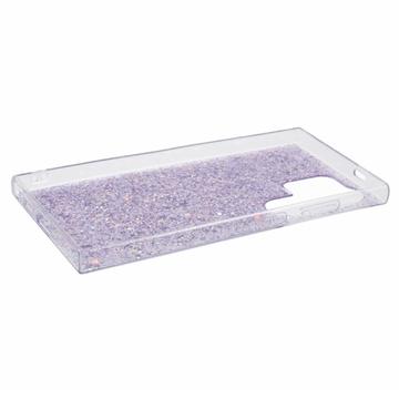 Samsung Galaxy S26 Ultra Glitter Flakes TPU Cover - Lilla