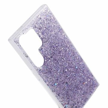 Samsung Galaxy S26 Ultra Glitter Flakes TPU Cover - Lilla