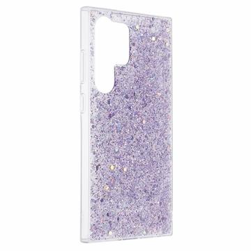 Samsung Galaxy S26 Ultra Glitter Flakes TPU Cover - Lilla
