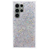 Samsung Galaxy S26 Ultra Glitter Flakes TPU Cover - Sølv