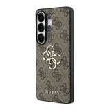 Samsung Galaxy S26 Ultra Guess 4G Big Metal Logo Hybrid Cover - Brun