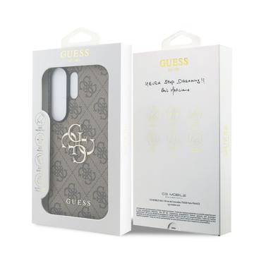 Samsung Galaxy S26 Ultra Guess 4G Big Metal Logo Hybrid Cover - Brun