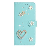 Samsung Galaxy S26 Ultra-pungetui med hjerter og blomster - Mynte