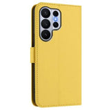 Samsung Galaxy S26 Ultra-pungetui med hjerter og blomster - gul