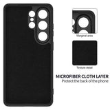 Samsung Galaxy S26 Ultra Flydende silikone cover med håndrem - sort