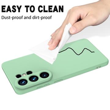 Samsung Galaxy S26 Ultra Flydende silikone cover med håndrem - grøn