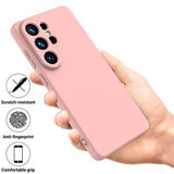 Samsung Galaxy S26 Ultra Flydende silikone cover med håndrem - Pink