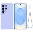 Samsung Galaxy S26 Ultra Flydende silikone cover med håndrem - Lilla