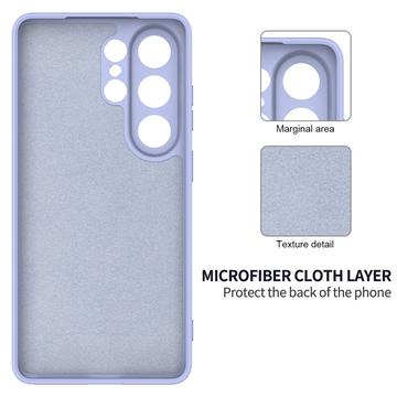 Samsung Galaxy S26 Ultra Flydende silikone cover med håndrem - Lilla
