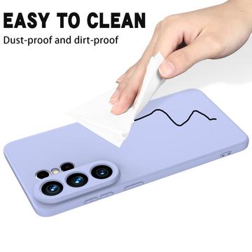 Samsung Galaxy S26 Ultra Flydende silikone cover med håndrem - Lilla