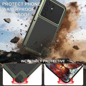 Samsung Galaxy S26 Ultra Love Mei Powerful Hybrid Cover - Grøn