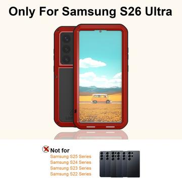 Samsung Galaxy S26 Ultra Love Mei Powerful Hybrid Cover - rød