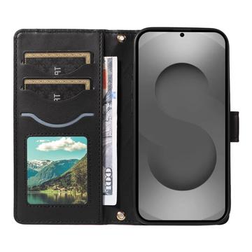 Samsung Galaxy S26 Ultra Luksus Vatteret Pung - Sort