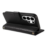 Samsung Galaxy S26 Ultra Luksus Vatteret Pung - Sort