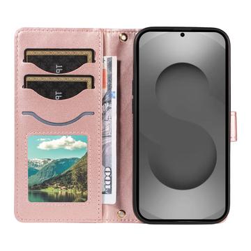Samsung Galaxy S26 Ultra Luksus Vatteret Pung - Rødguld