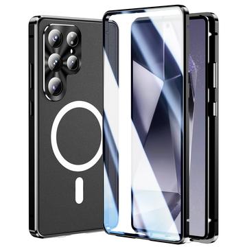 Samsung Galaxy S26 Ultra Magnetisk Cover med skærmbeskyttelse af hærdet glas - MagSafe-kompatibel - Sort
