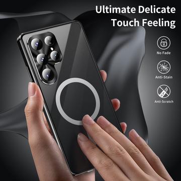 Samsung Galaxy S26 Ultra Magnetisk Cover med skærmbeskyttelse af hærdet glas - MagSafe-kompatibel - Sort