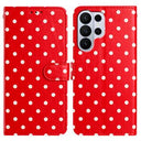 Samsung Galaxy S26 Ultra Pung Etui med Prikket Mønster - Rød