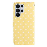 Samsung Galaxy S26 Ultra Pung Etui med Prikket Mønster - Gul