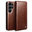 Samsung Galaxy S26 Ultra Qialino Classic Læderpung - Mørkebrun