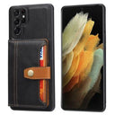 Samsung Galaxy S26 Ultra Retro Style Cover med Pung - Sort
