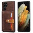 Samsung Galaxy S26 Ultra Retro Style Cover med Pung - Brun