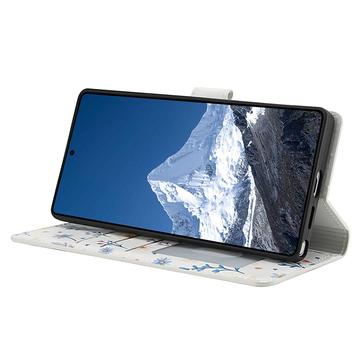 Samsung Galaxy S26 Ultra Rhombisk Blomsterpung - farverige blomster