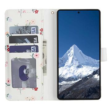Samsung Galaxy S26 Ultra Rhombisk Blomsterpung - Roser