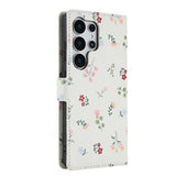 Samsung Galaxy S26 Ultra Rhombisk Blomsterpung - Roser