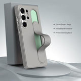 Samsung Galaxy S26 Ultra Smart hybrid cover med stående greb - Titaniumgrå