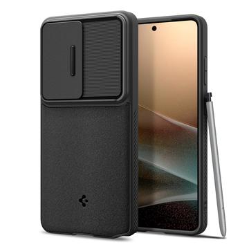 Samsung Galaxy S26 Ultra Spigen Optik Armor Cover - Sort
