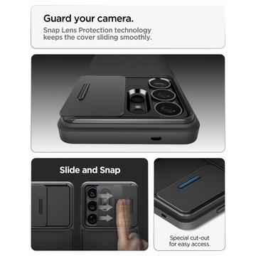 Samsung Galaxy S26 Ultra Spigen Optik Armor Cover - Sort