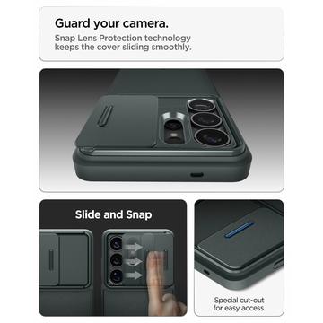 Samsung Galaxy S26 Ultra Spigen Optik Armor Cover - Afgrundsgrøn