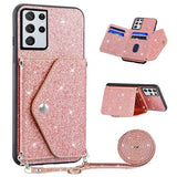 Samsung Galaxy S26 Ultra Stardust Cover med Kortholder - Pink