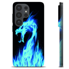 Samsung Galaxy S26 Ultra TPU Cover - Blå Ild Drage