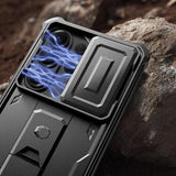 Samsung Galaxy S26 Ultra Tech-Protect Kevlar Cam+ 2-sæt cover - skærmbeskytter, kamerabeskytter, stativ - sort