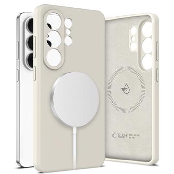 Samsung Galaxy S26 Ultra Tech-Protect flydende silikone cover - MagSafe-kompatibel - Kosmisk latte