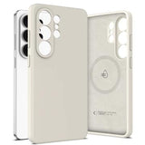 Samsung Galaxy S26 Ultra Tech-Protect flydende silikone cover - MagSafe-kompatibel - Kosmisk latte