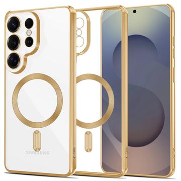 Samsung Galaxy S26 Ultra Tech-Protect MagFlex Cover - MagSafe-kompatibelt - Klar / Guld