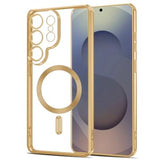 Samsung Galaxy S26 Ultra Tech-Protect MagFlex Cover - MagSafe-kompatibelt - Klar / Guld